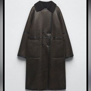 NWT - Zara Double Faced Reversible Coat